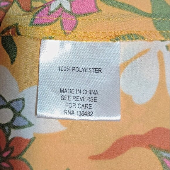 ModCloth Boardroom Brunch Keyhole Blouse Womens Size Small Retro Floral - Picture 6 of 7